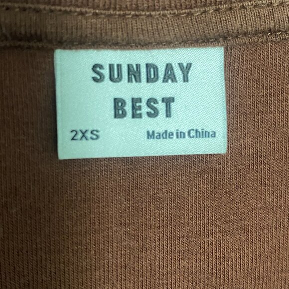 Brown Long-sleeve Half-zip Top | Sunday Best | ARITZIA - Picture 4 of 4